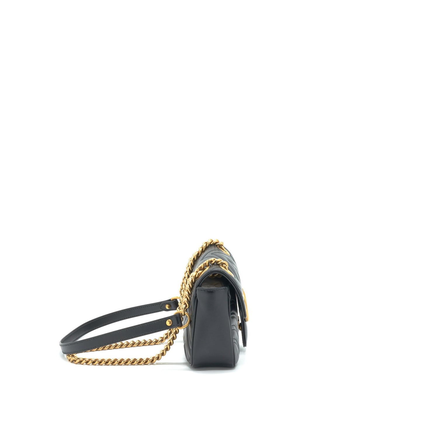 Gucci Marmont Mini Matelasse Mini Purse Black
