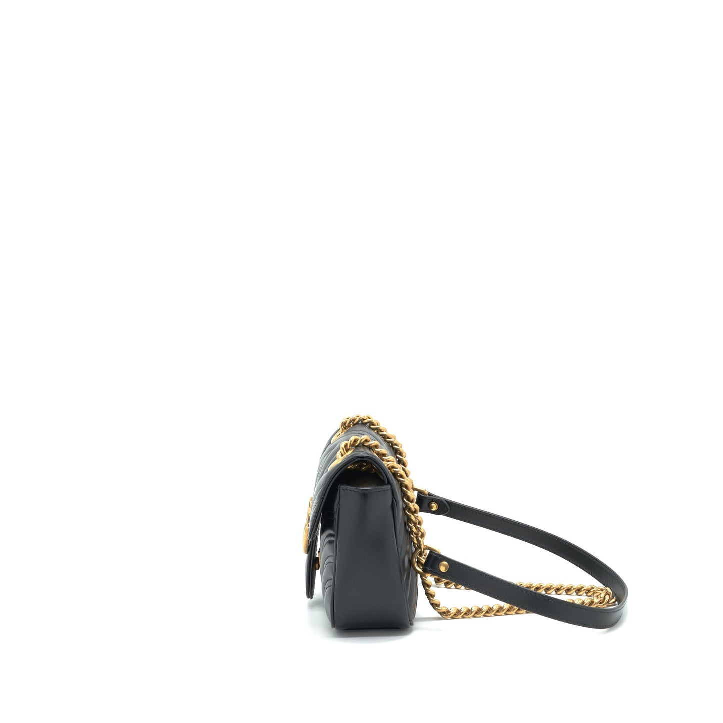Gucci Marmont Mini Matelasse Mini Purse Black