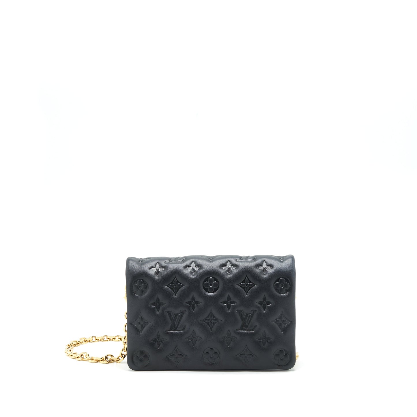 Louis Vuitton Pochette Coussin Lambskin Black