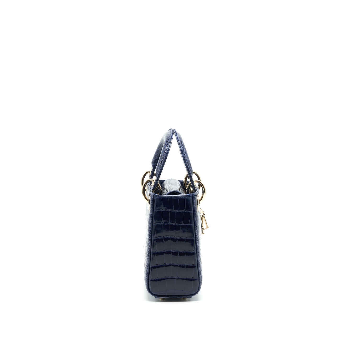 Christian Dior Mini Lady Dior Alligator Oil Blue