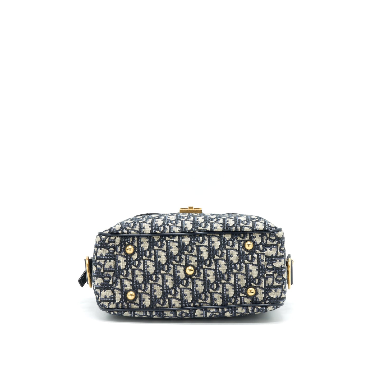 Dior Oblique Collection Blue Monogram Canvas Tote Purse