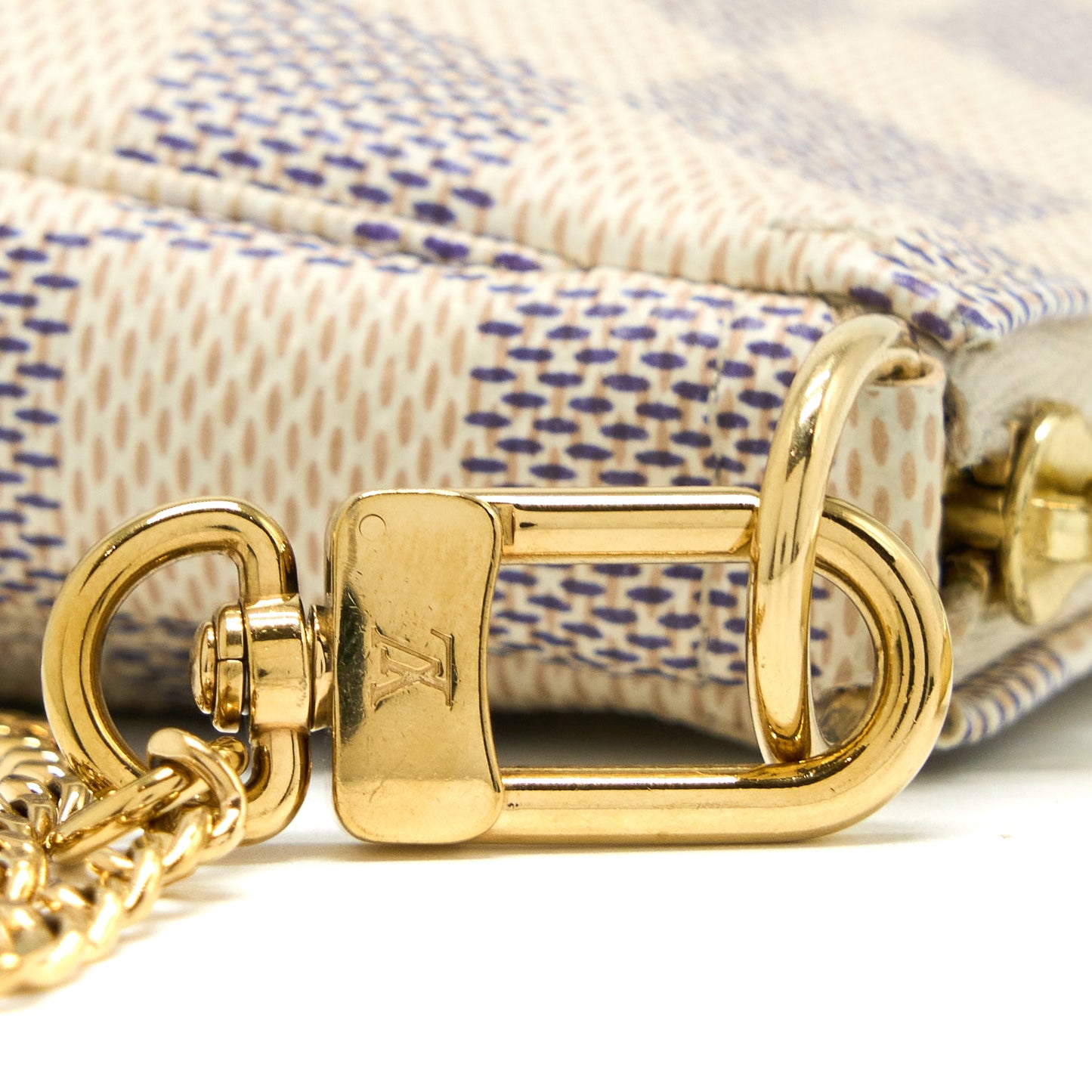 Louis Vuitton Mini Pochette Damier Azur Canvas