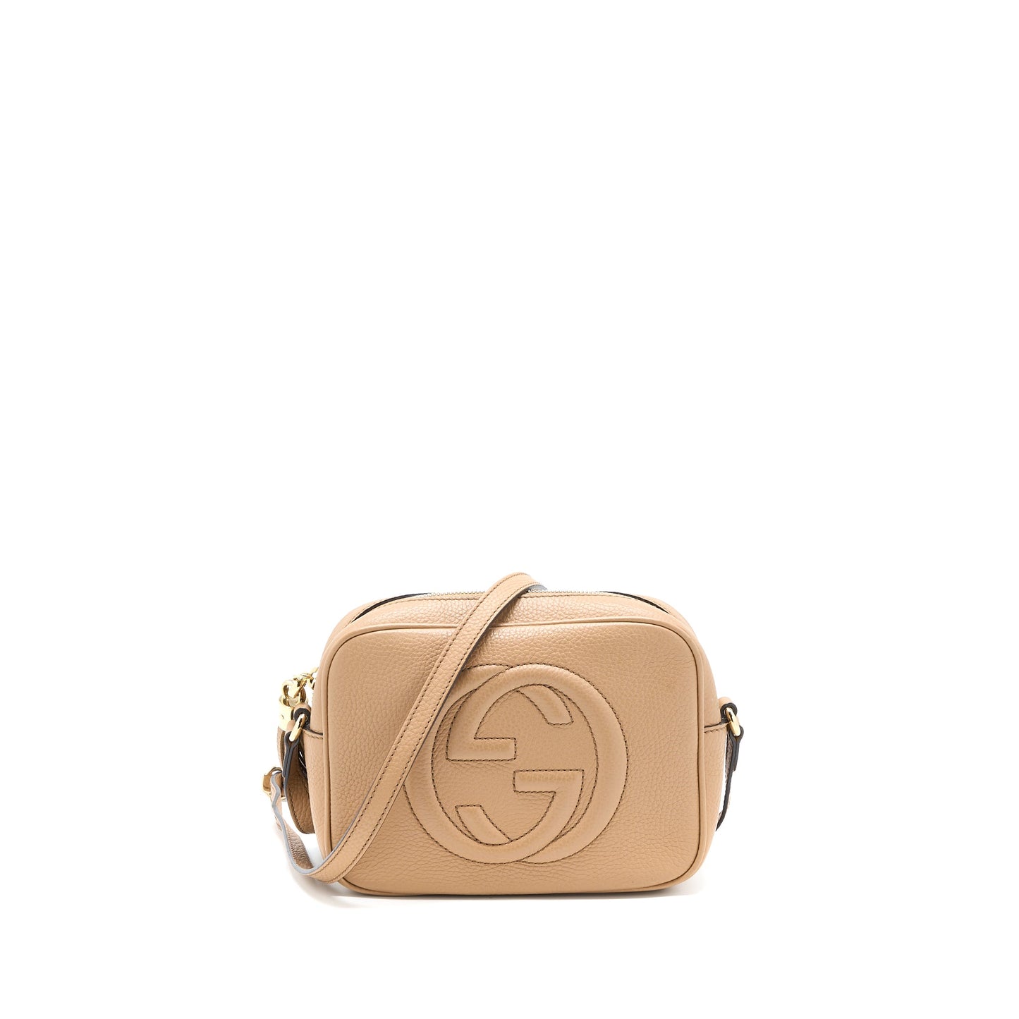Gucci Soho Disco Purse Calfksin Dark Beige