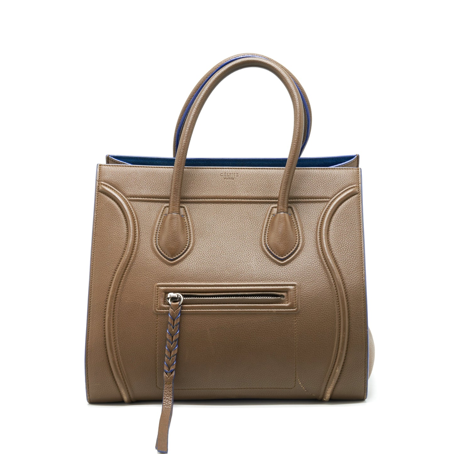 Celine Phantom Tote Purse Dark Brown/Blue