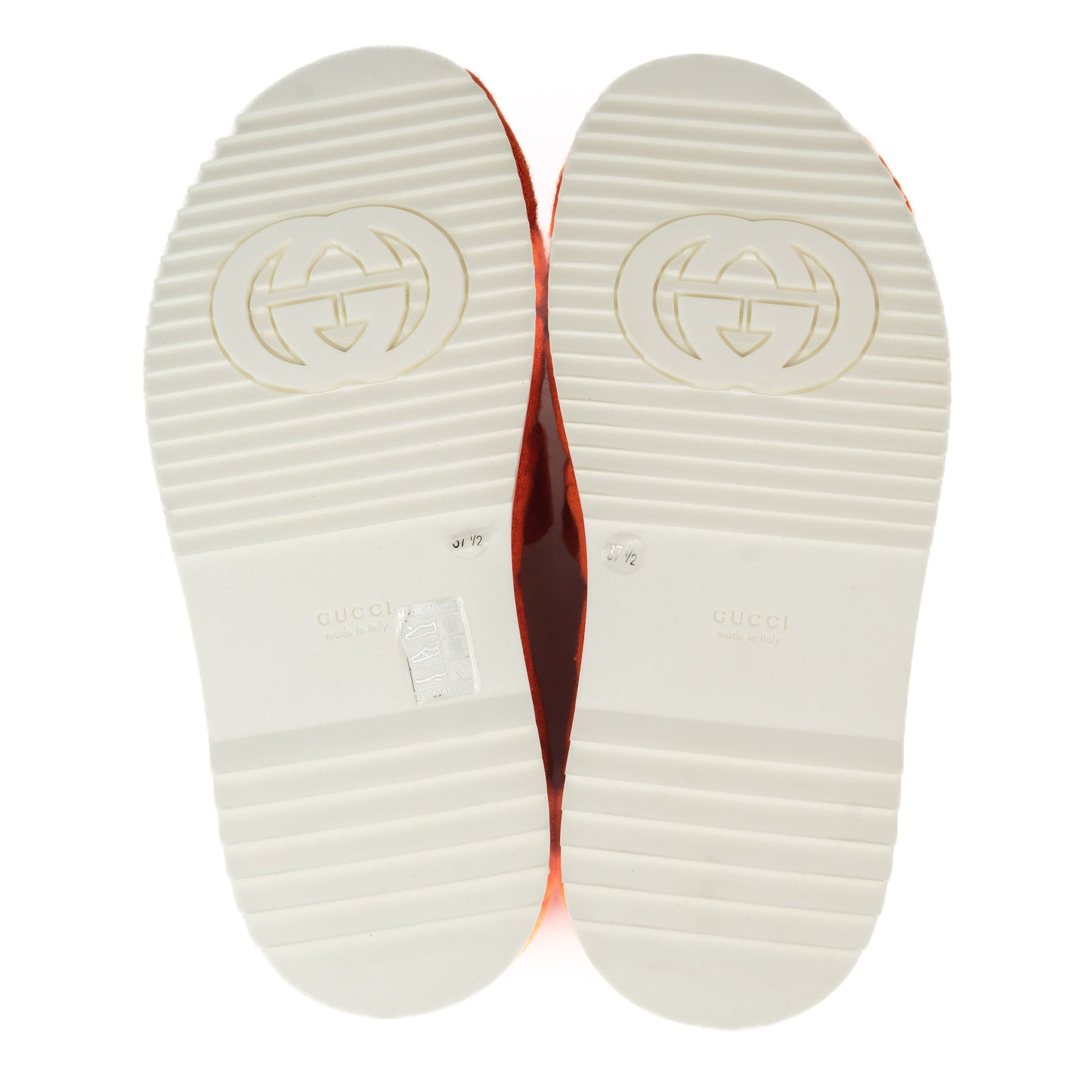 Gucci GG Platform Sandals Orange