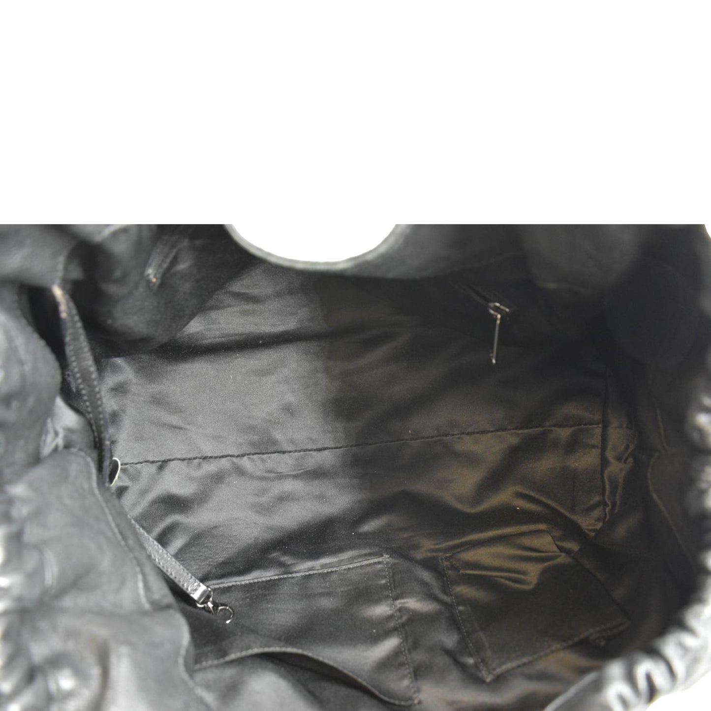 CHANEL Coco Cabas Leather Shoulder Tote Bag Black