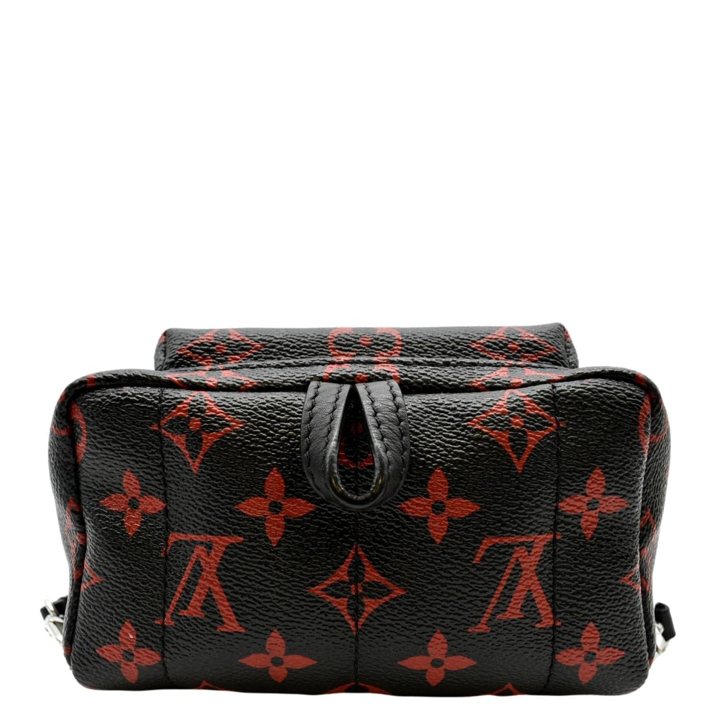 LOUIS VUITTON Palm Springs Mini Monogram Infrarouge Canvas Backpack Bag Black