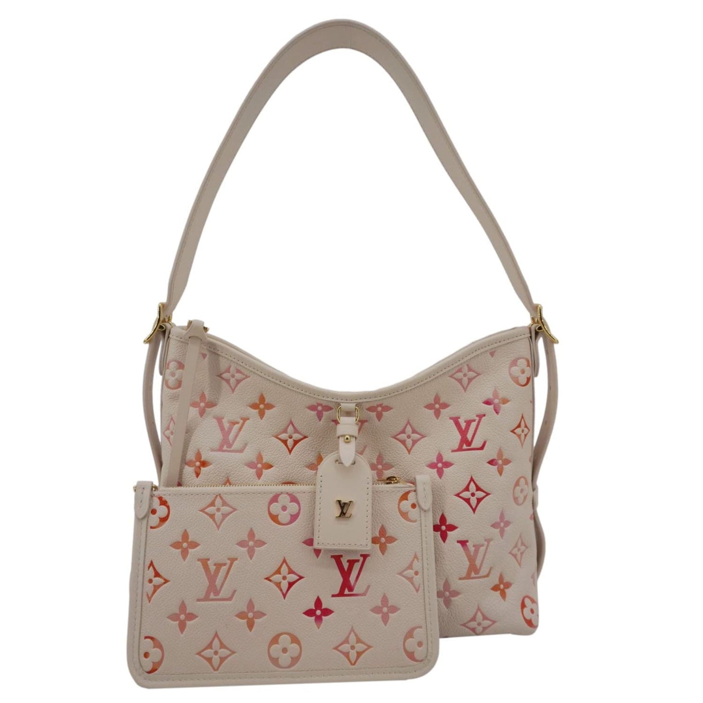 LOUIS VUITTON Carryall PM Monogram Empreinte Leather Shoulder Bag Sunrise Aquarelle
