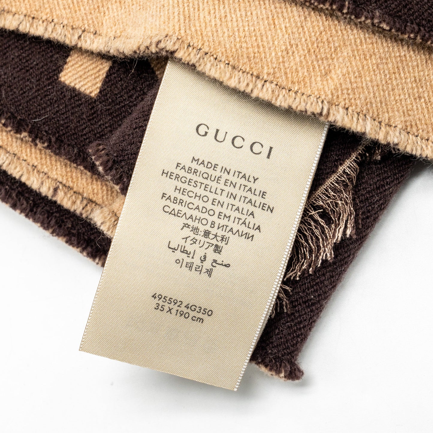 Gucci Wool/Silk Jacquard Scarf