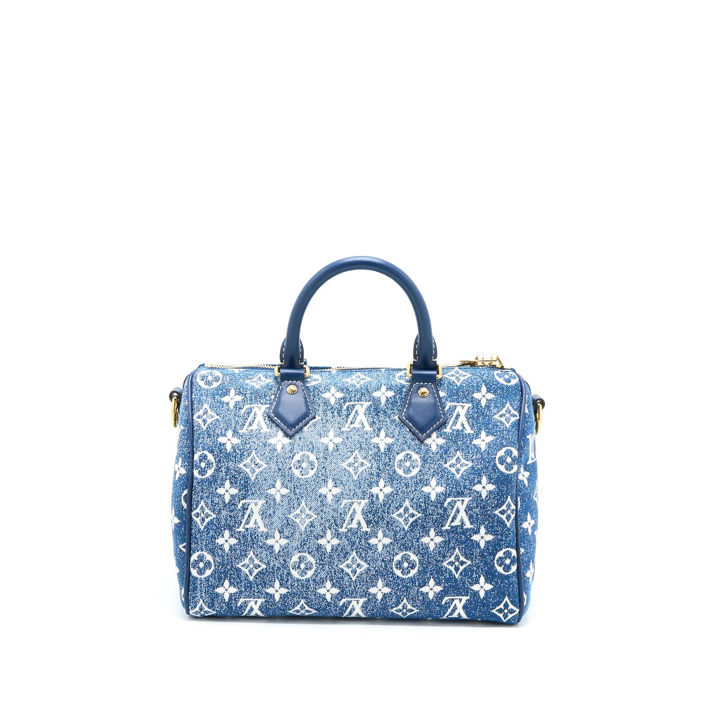 Louis Vuitton Limited Edition Speedy Bandouliere 25 Denim Blue (New Version)
