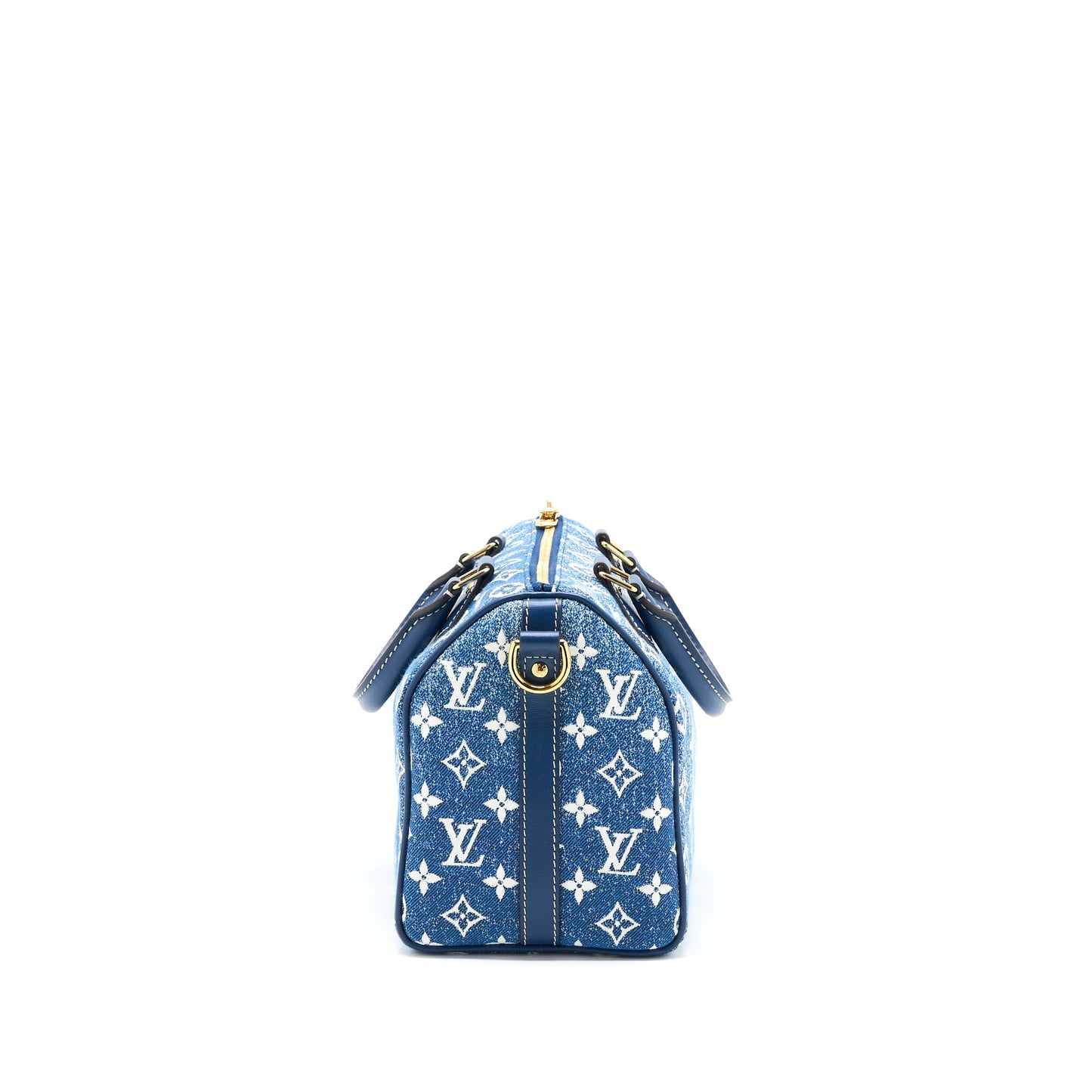Louis Vuitton Limited Edition Speedy Bandouliere 25 Denim Blue (New Version)