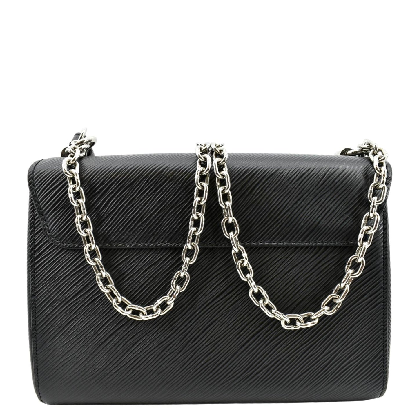 LOUIS VUITTON LV Twist MM Epi Leather Shoulder Bag Black