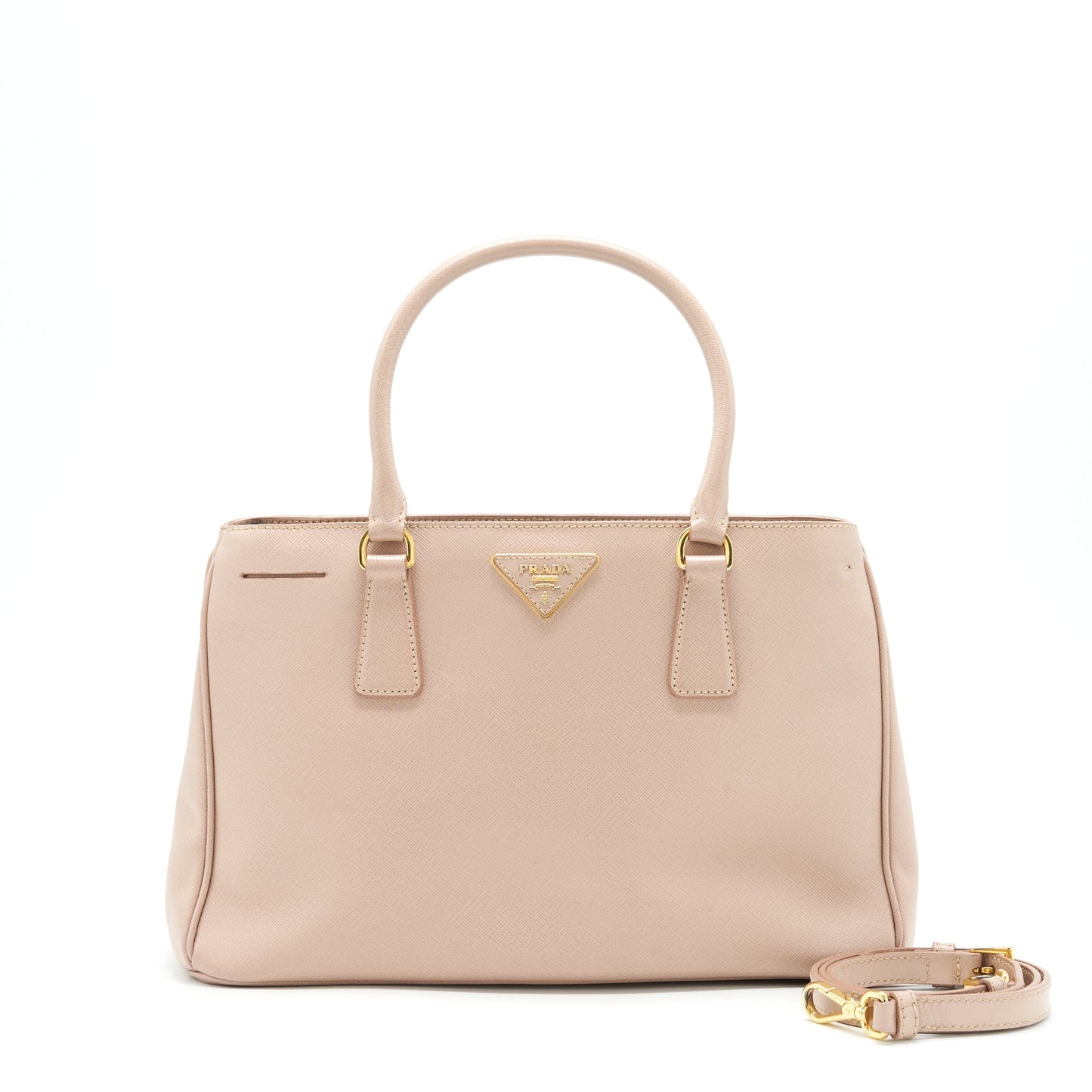Prada Saffiano Tote Purse Beige