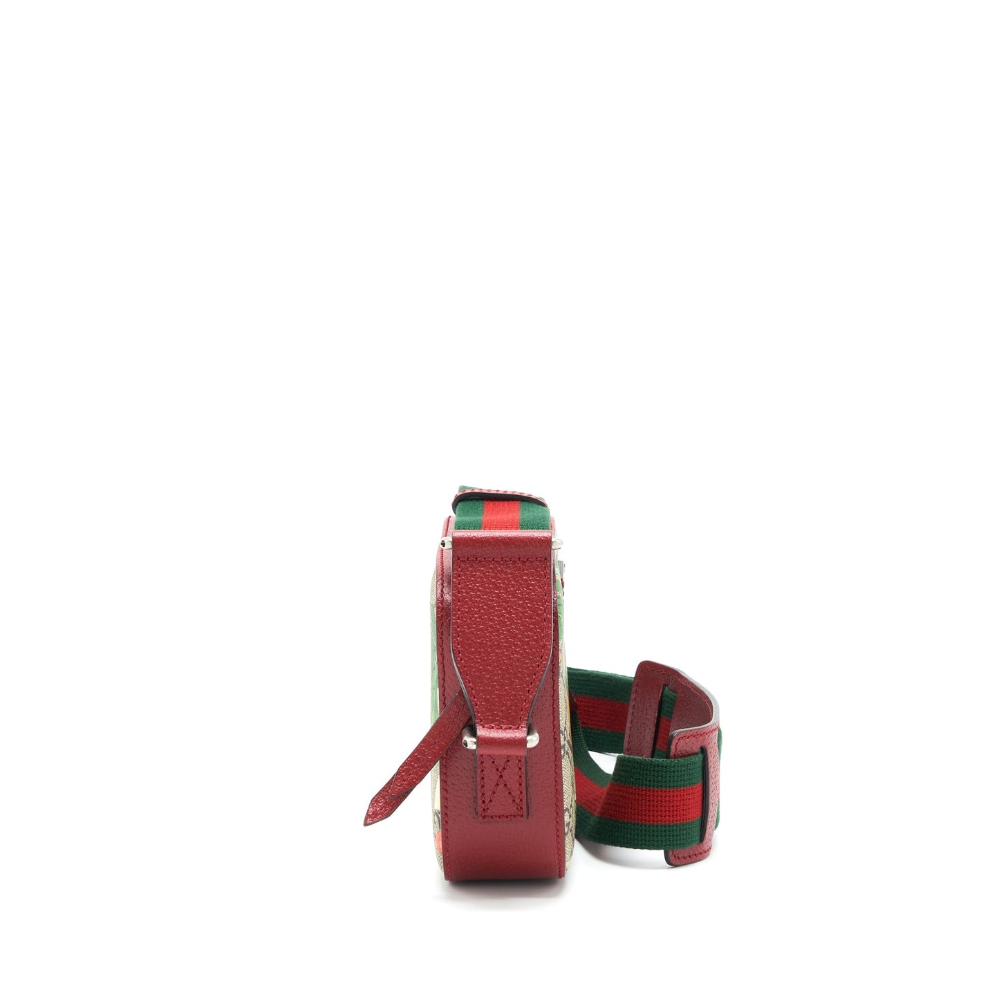 Gucci Printed Supreme Canvas Camera Purse Red