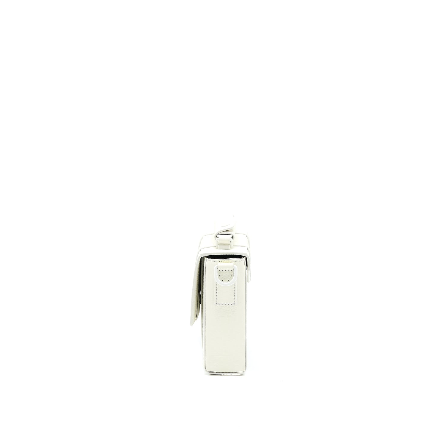 Louis Vuitton Scarecrow Printed Flap Purse Calfskin White with White Hardware