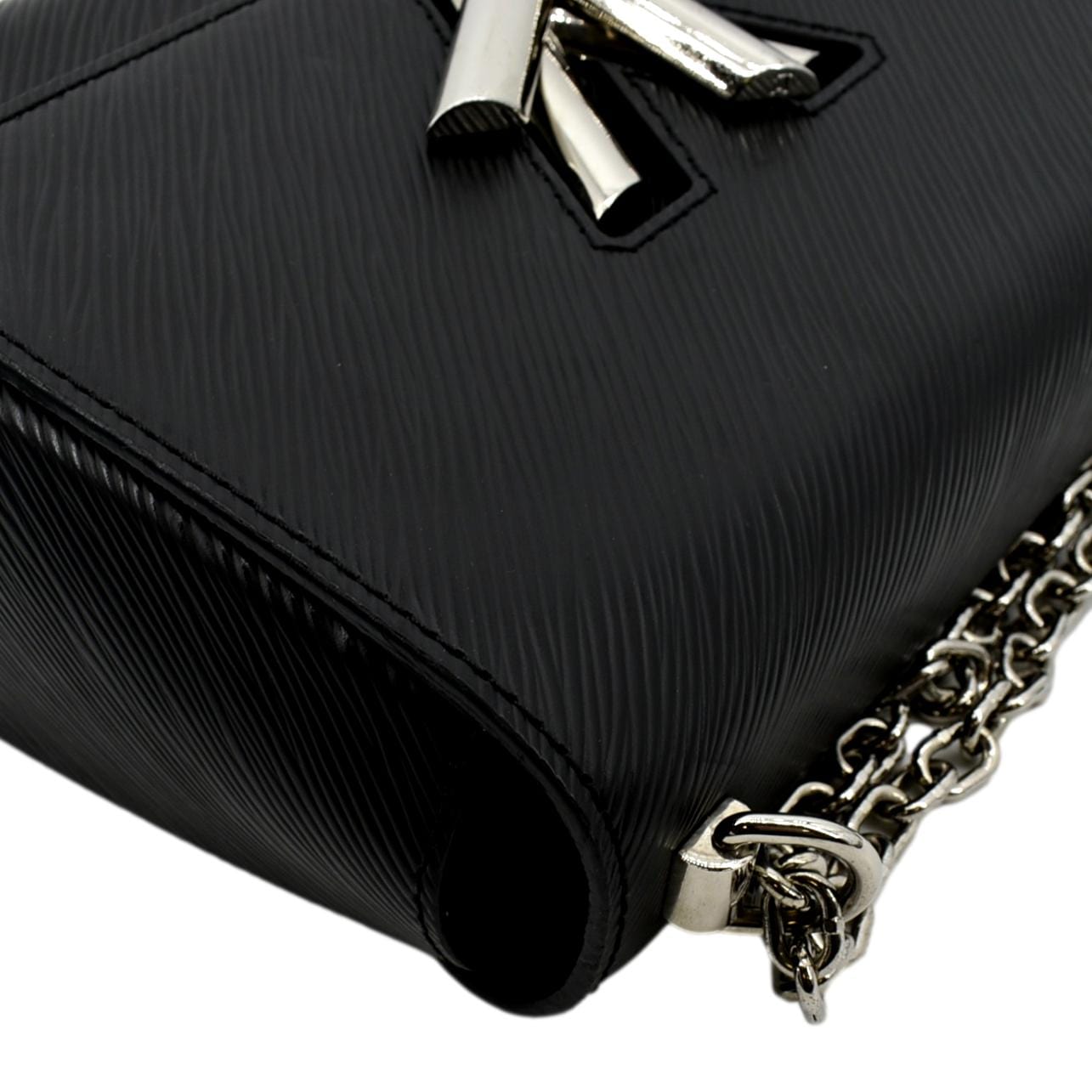 LOUIS VUITTON LV Twist MM Epi Leather Shoulder Bag Black