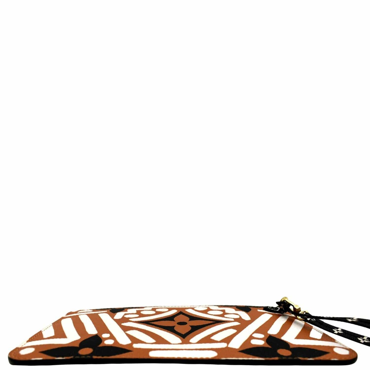 LOUIS VUITTON Neverfull Crafty Monogram Giant Wristlet Pouch Brown