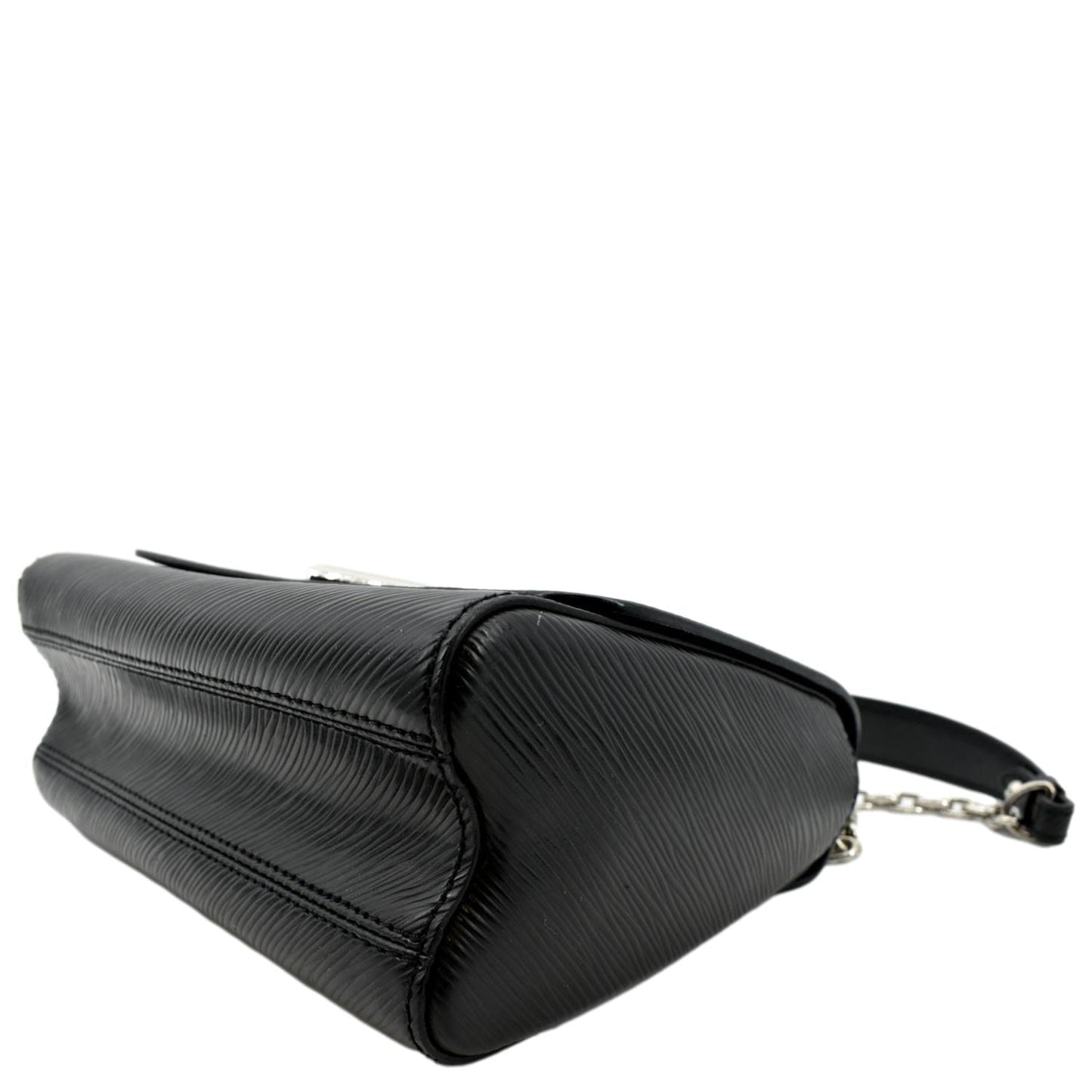 LOUIS VUITTON LV Twist MM Epi Leather Shoulder Bag Black