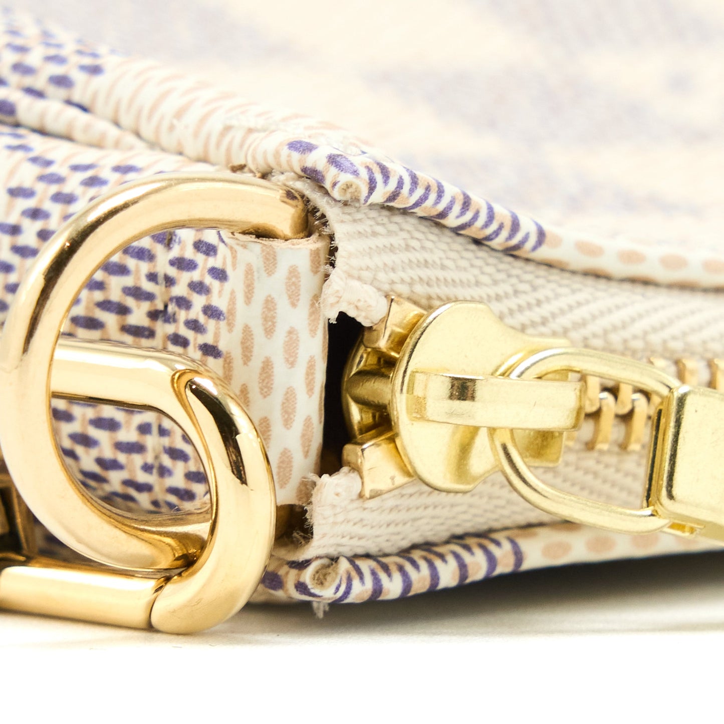Louis Vuitton Mini Pochette Accessories Damier Azur Canvas