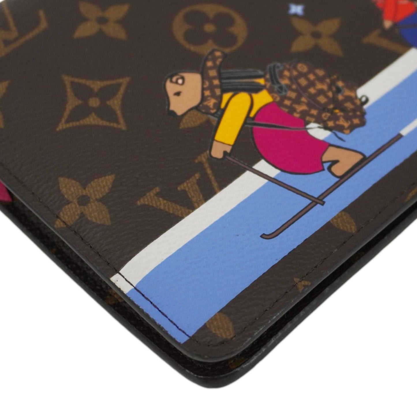 LOUIS VUITTON Christmas Animation Pochette Monogram Canvas Crossbody Bag Brown