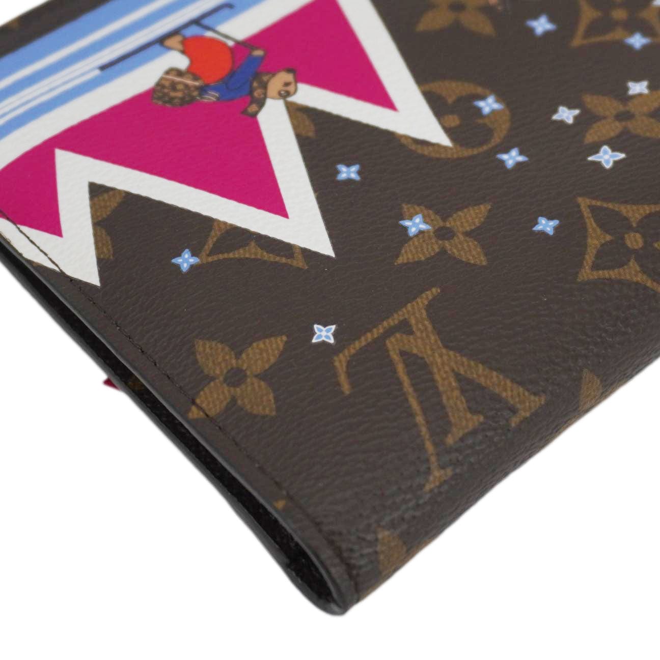 LOUIS VUITTON Christmas Animation Pochette Monogram Canvas Crossbody Bag Brown