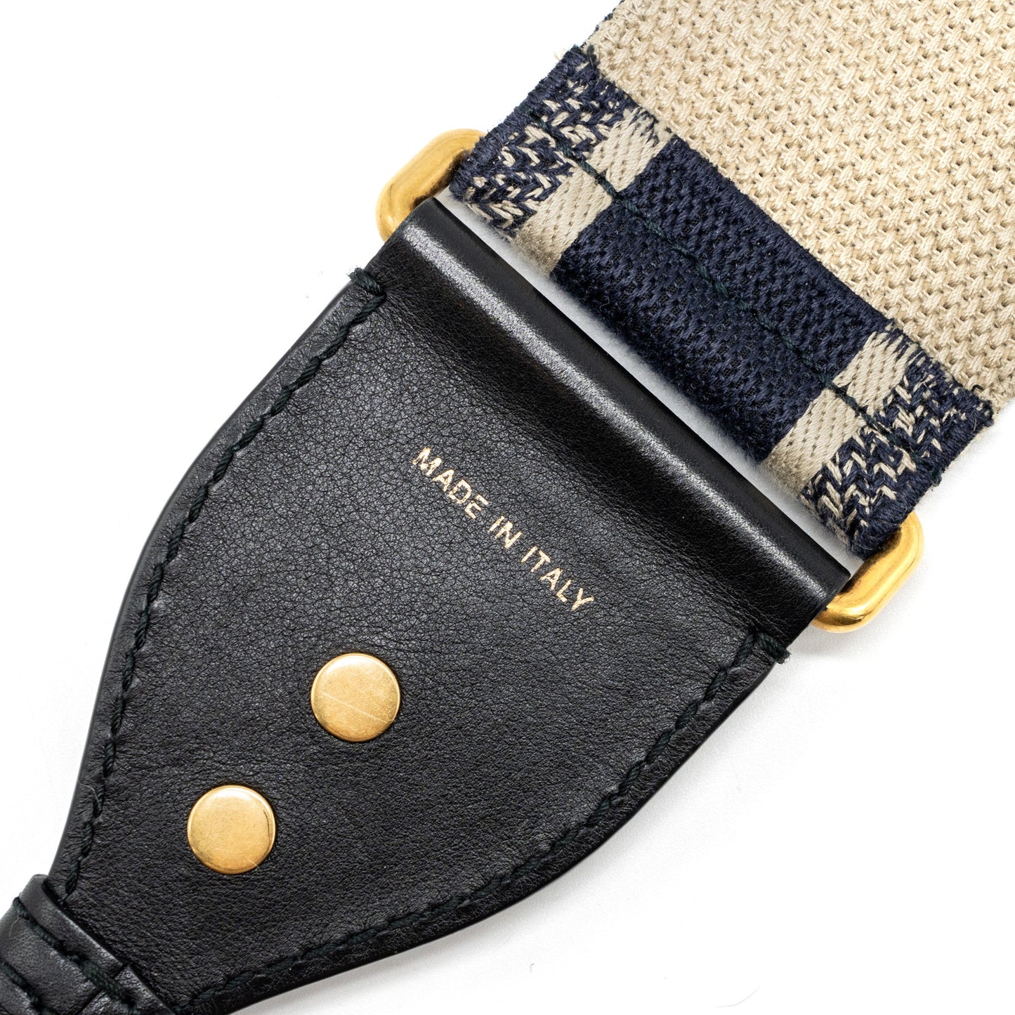 Shoulder Strap Oblique Canvas Black/Navy