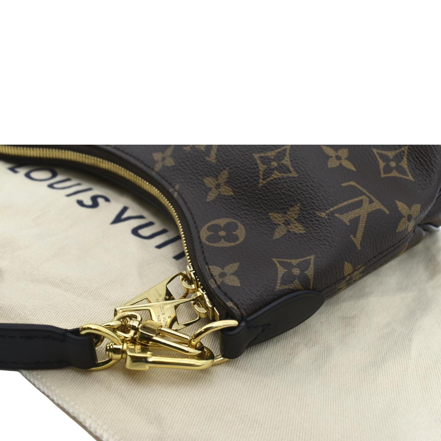LOUIS VUITTON Boulogne NM Monogram Canvas Shoulder Bag Brown