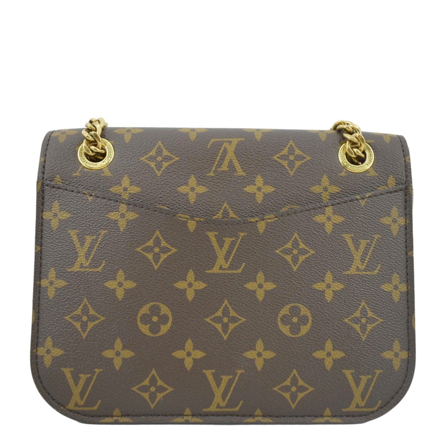 LOUIS VUITTON Passy NM Monogram Canvas Shoulder Bag Brown