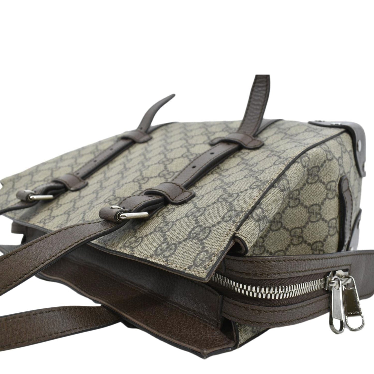GUCCI Small GG Supreme Canvas Tote Bag Beige 643814