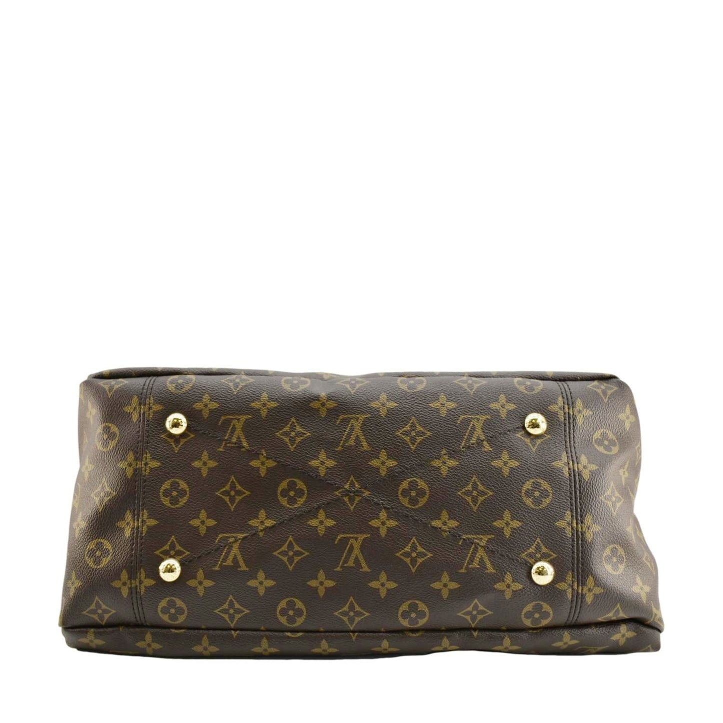 LOUIS VUITTON Artsy MM Monogram Canvas Hobo Bag Brown