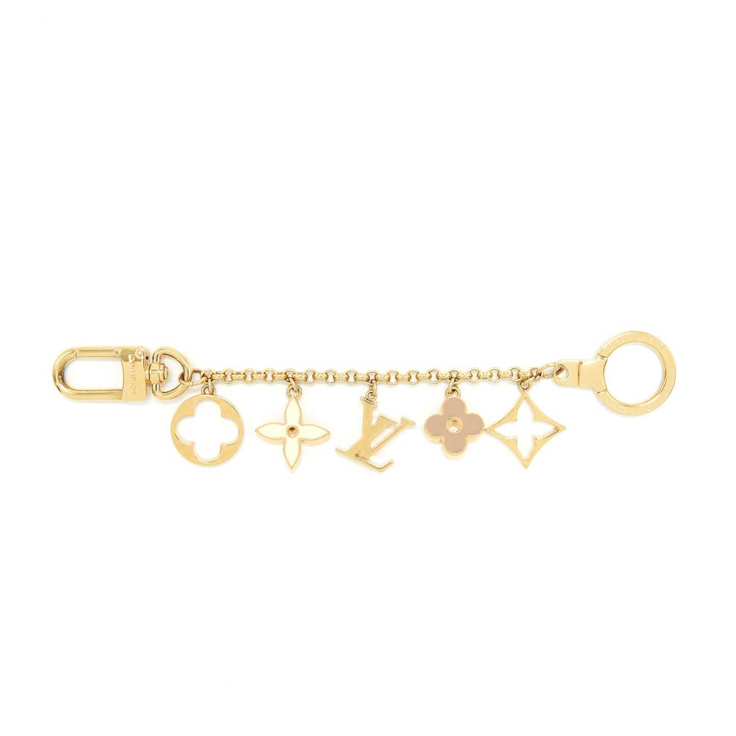 Louis Vuitton Purse Charm Light Gold Tone