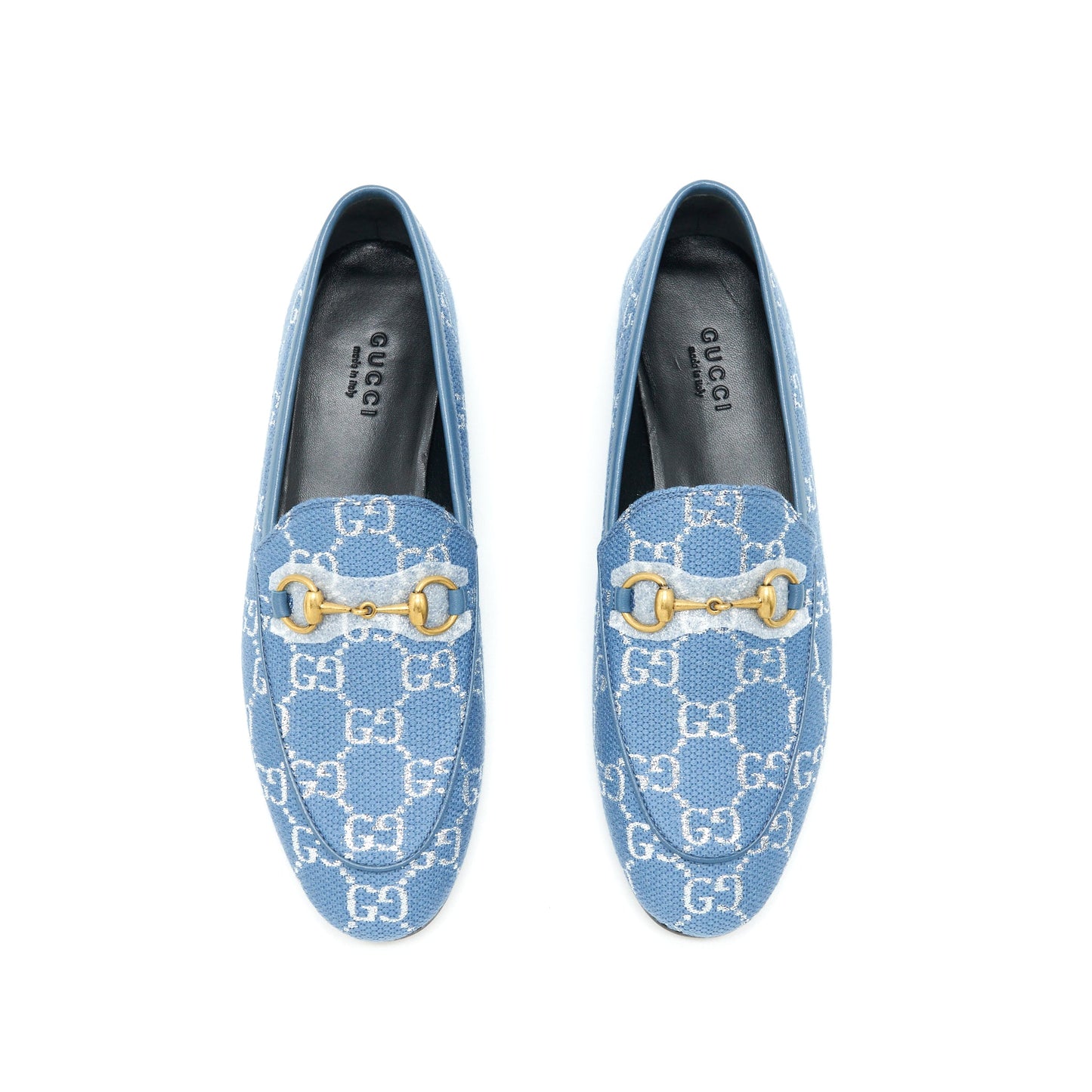 Gucci Size 36 Jordanian Canvas Loafer Blue