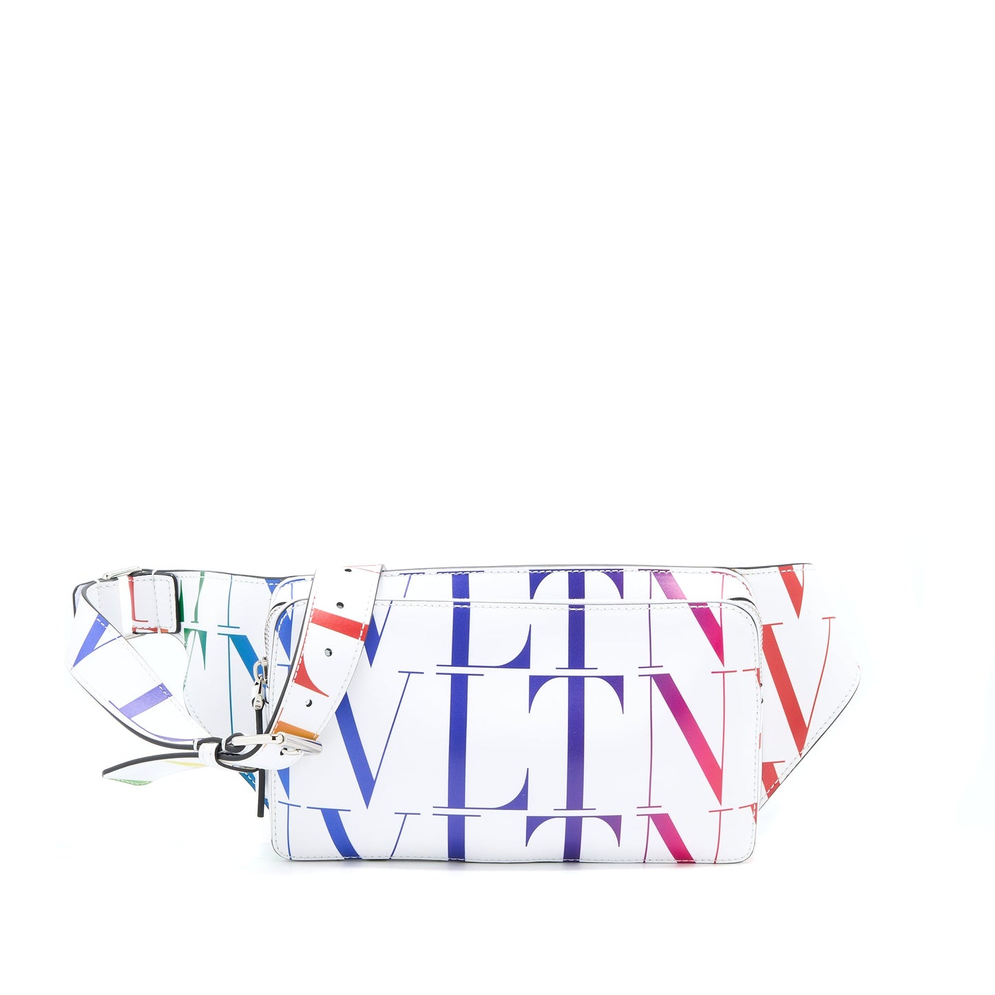 Valentino Print Belt Purse Calfskin White/ Multicoloured