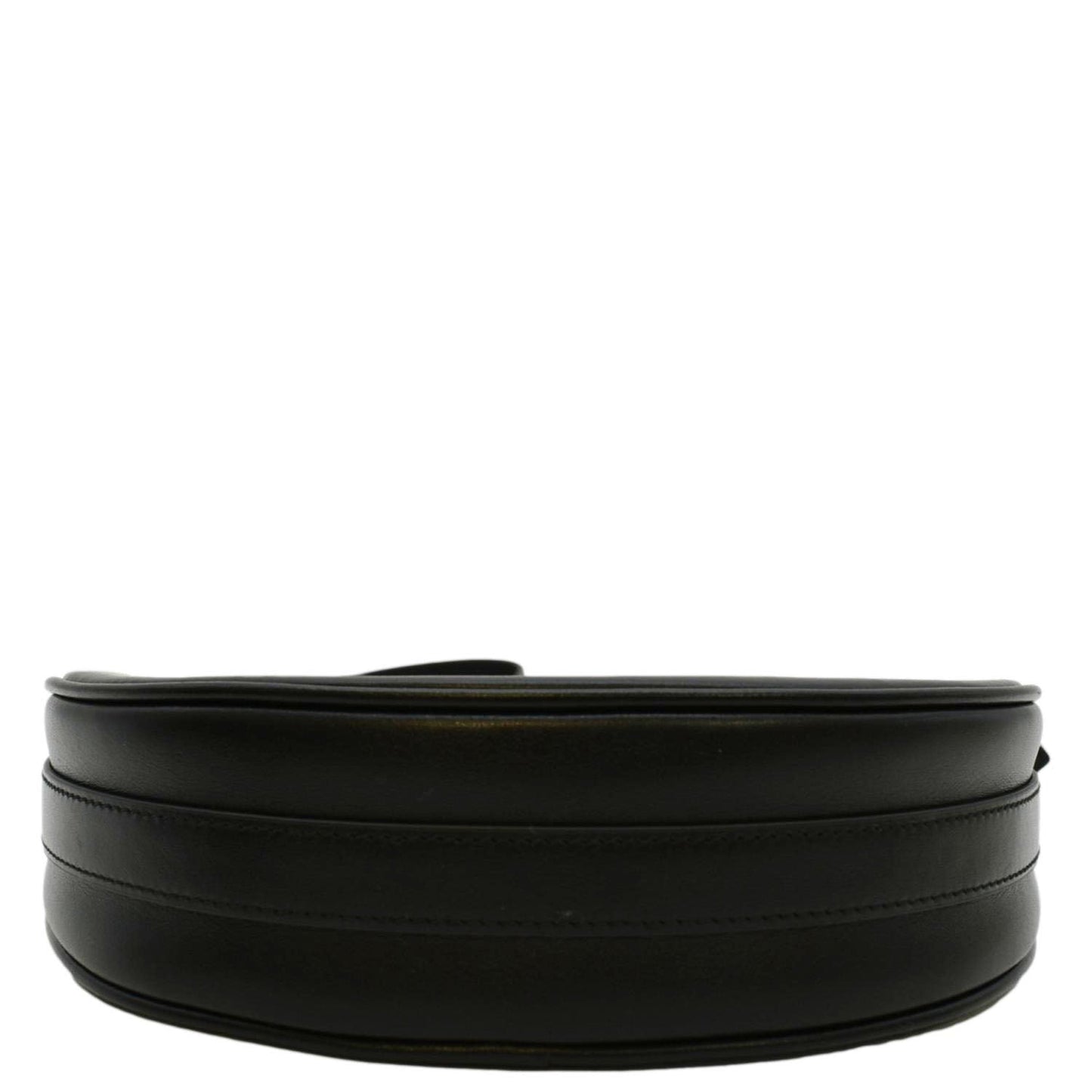 PRADA Arque Leather Shoulder Bag Black
