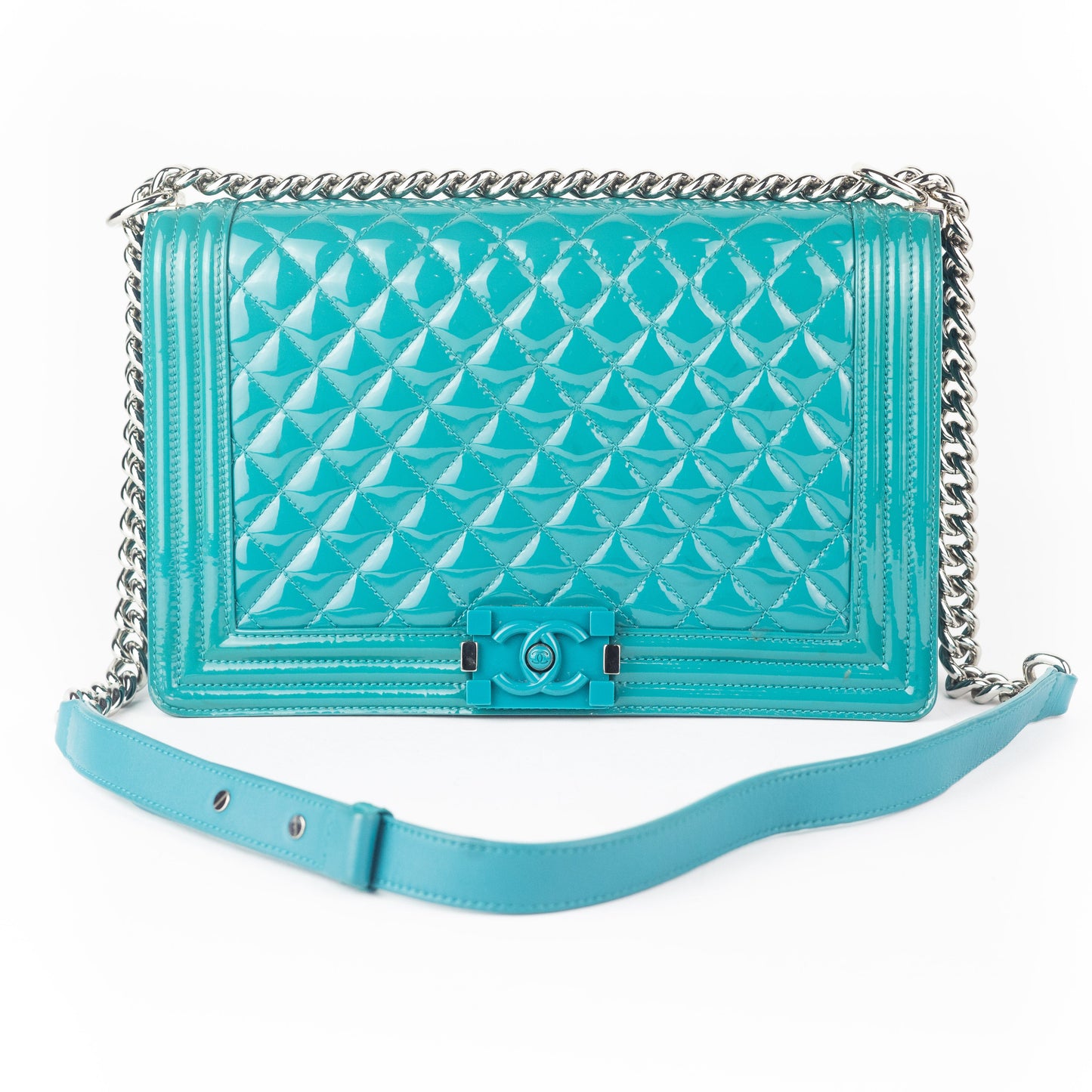 Chanel Patent Large Boy Bag