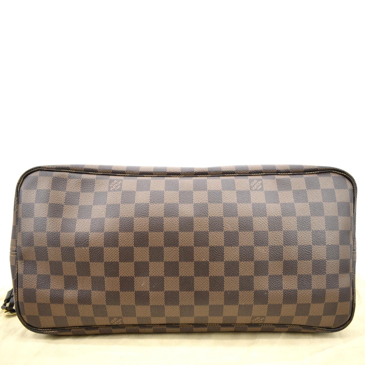 LOUIS VUITTON Neverfull GM Damier Ebene Tote Shoulder Bag Brown