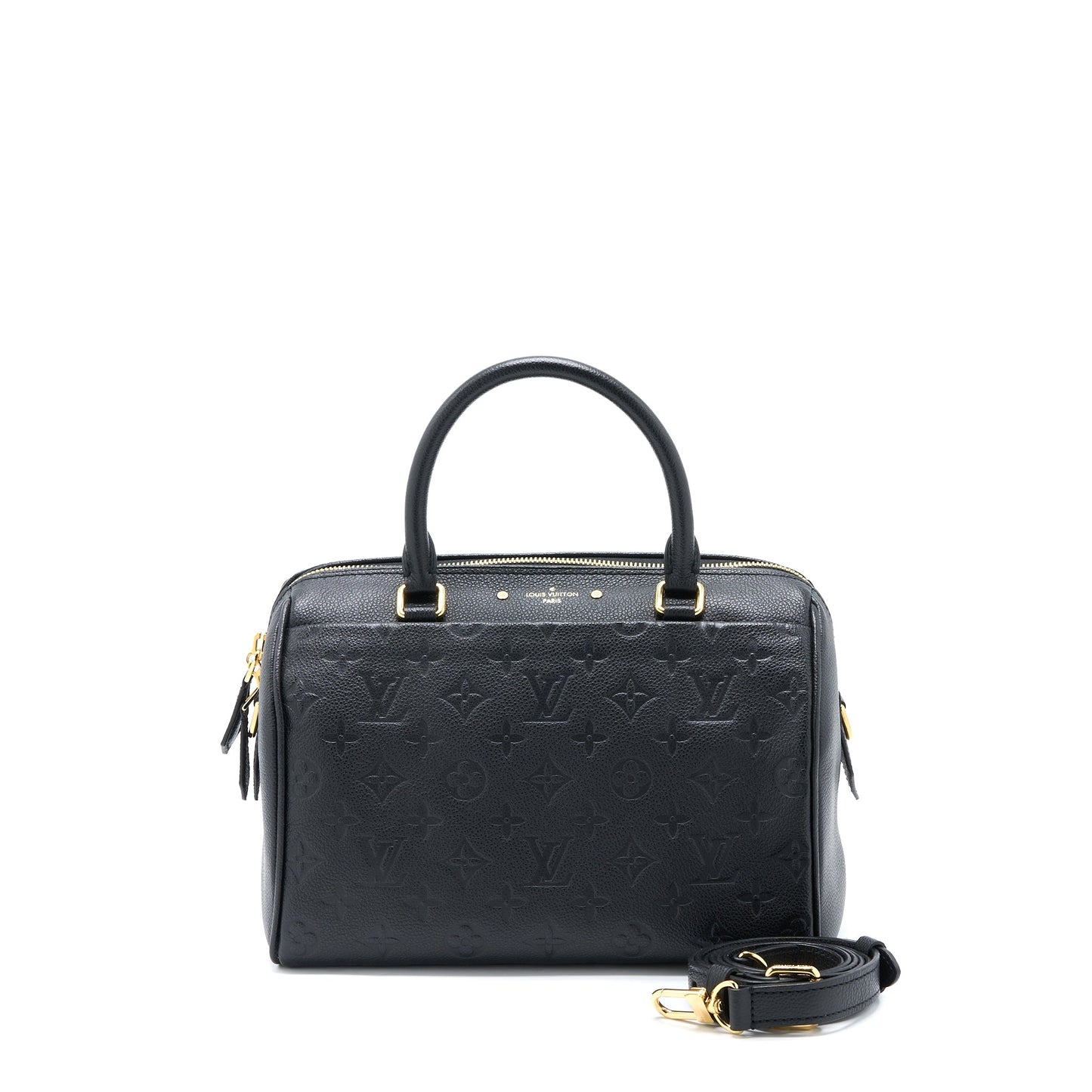 Louis Vuitton Speedy 25 Bandouliere Monogram Empreinte Black