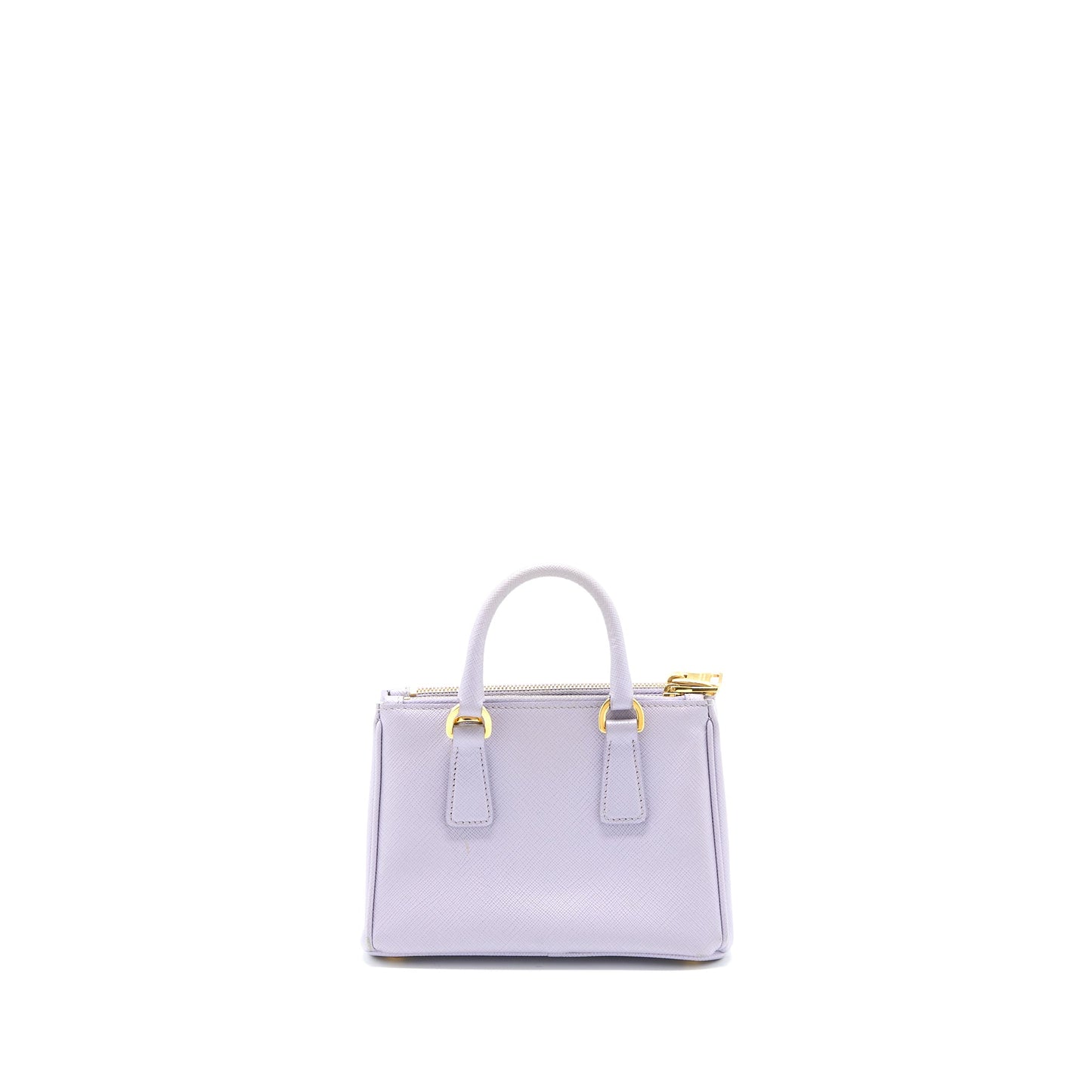 Prada Galleria Saffiano Mini Purse Leather Light Purple
