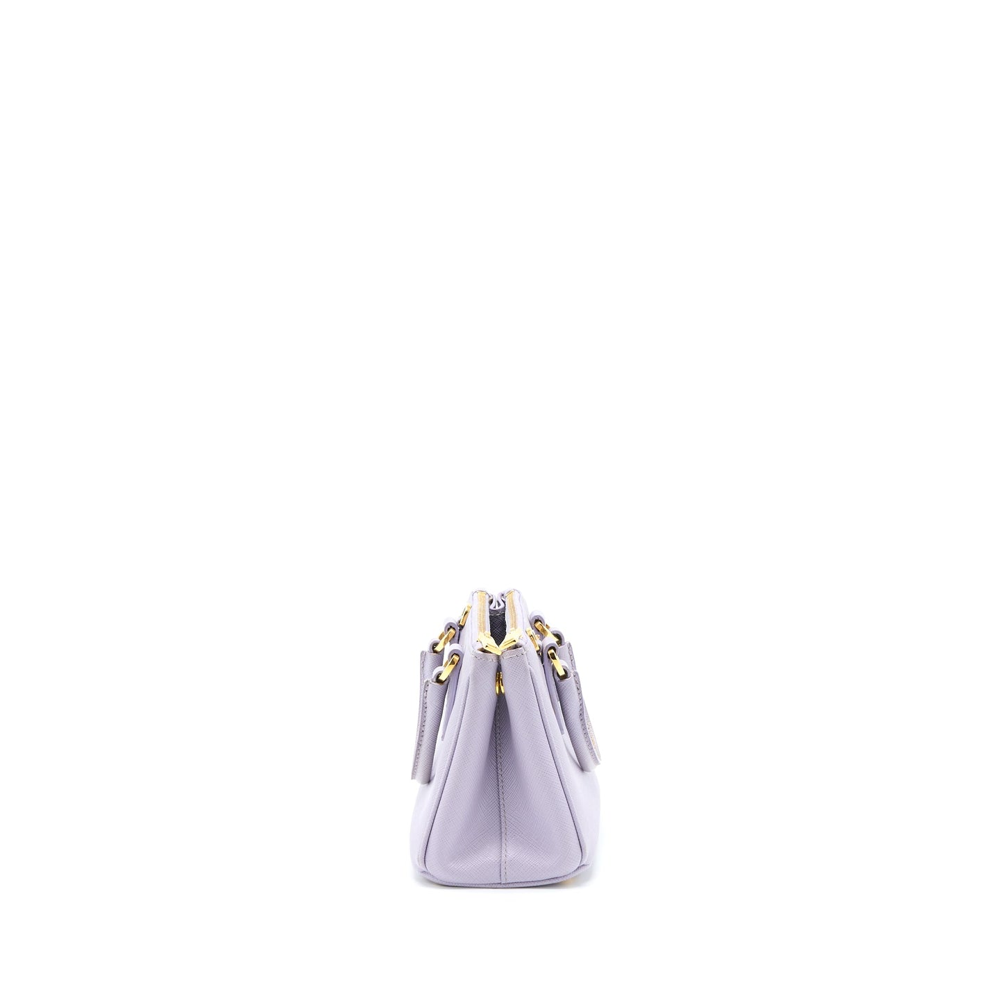 Prada Galleria Saffiano Mini Purse Leather Light Purple