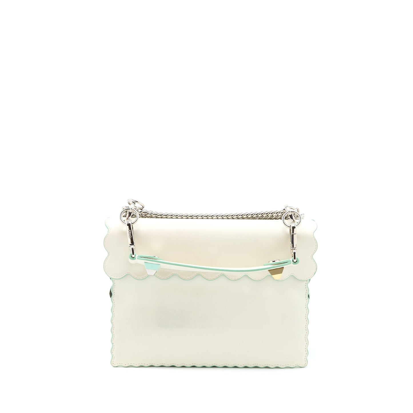 Fendi Kan I Purse Calfskin White