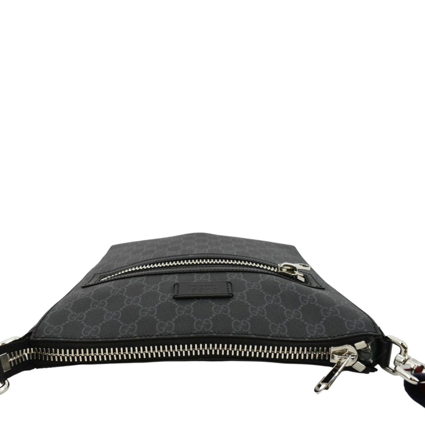 GUCCI GG Supreme Canvas Square Messenger Bag Black 474137