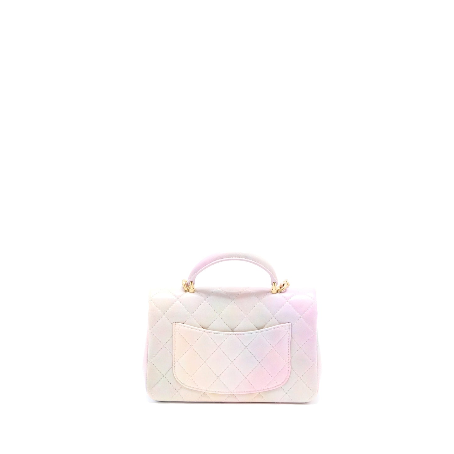 Chanel Top Handle Mini Rectangular Flap OmbrÃ© Multicolour Lambskin GHW (Microchip)