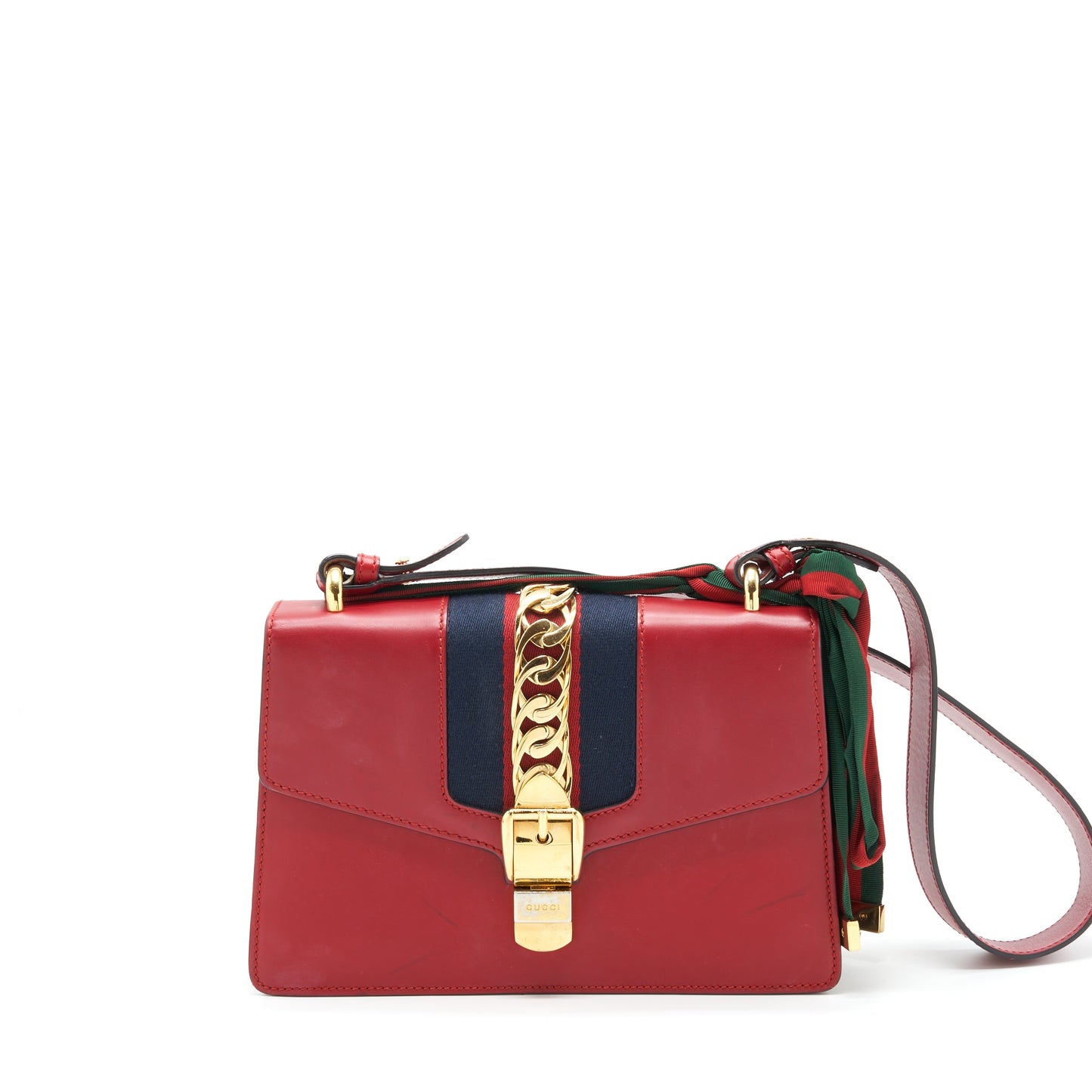 Gucci Small Sylvie Mini Purse Red