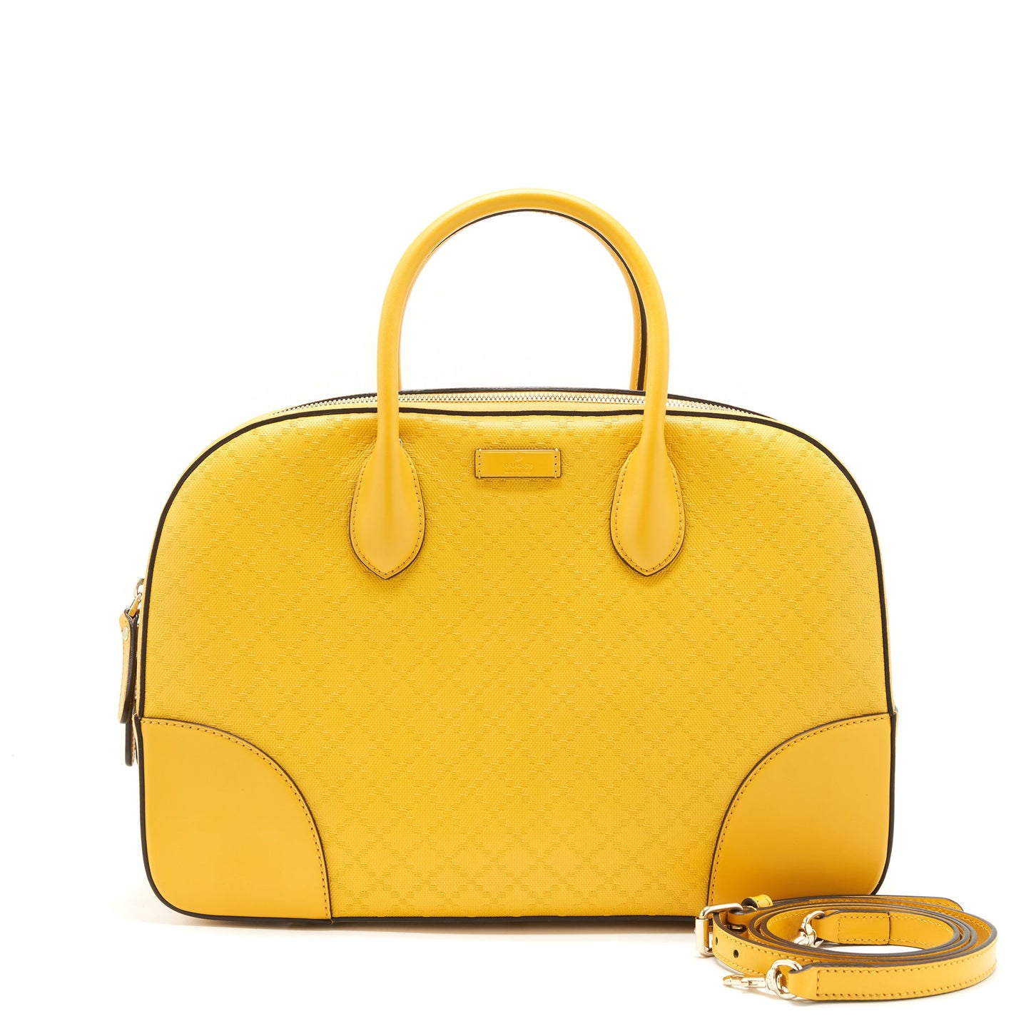Gucci Large Bowling Purse Yellow
