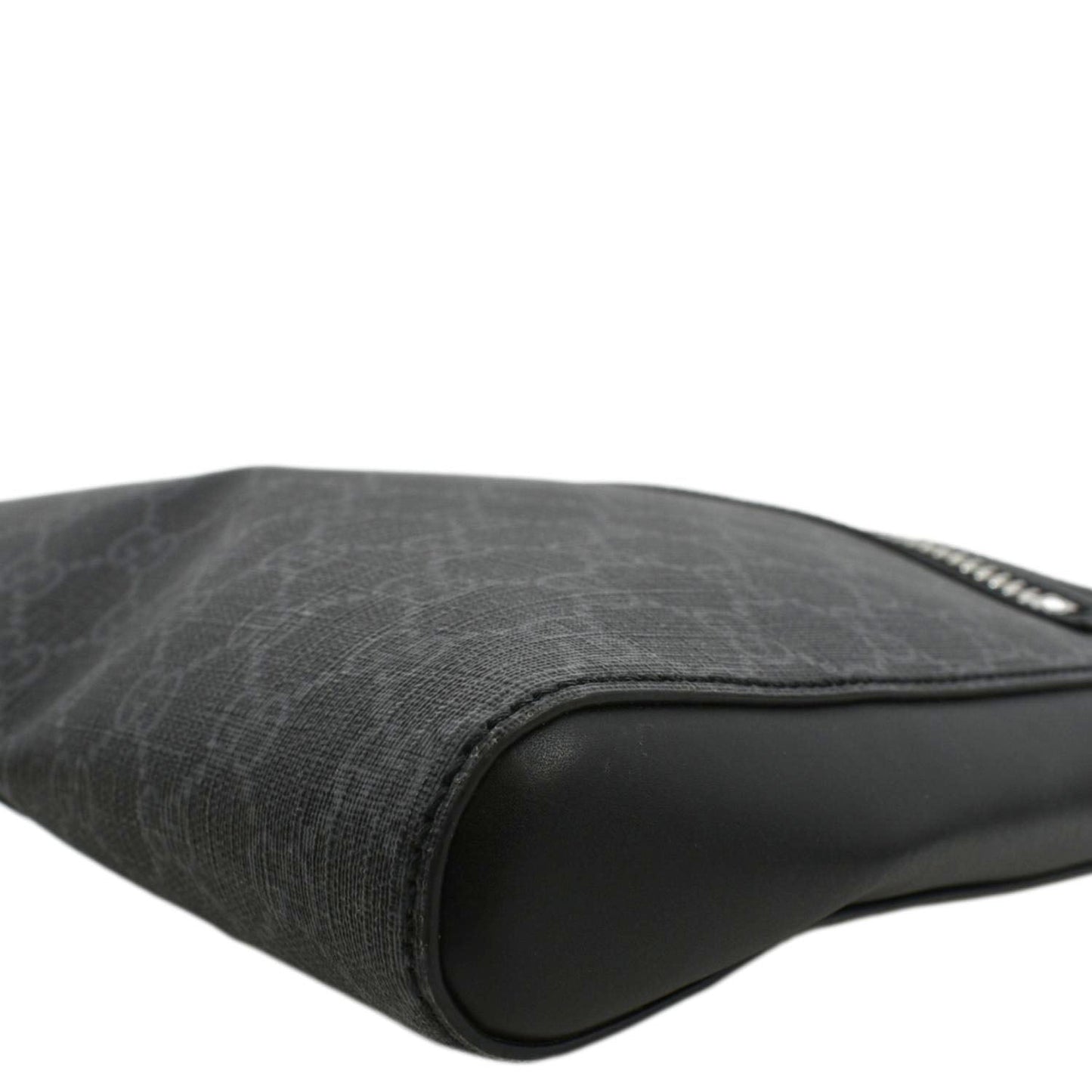 GUCCI GG Supreme Canvas Square Messenger Bag Black 474137