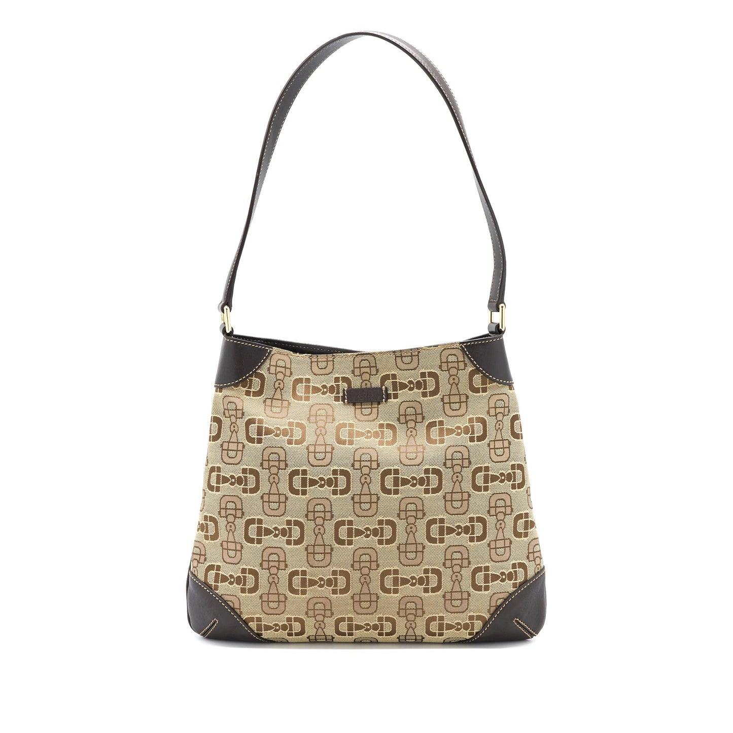 Gucci Vintage Hobo Purse Canvas/Leather Multicolour