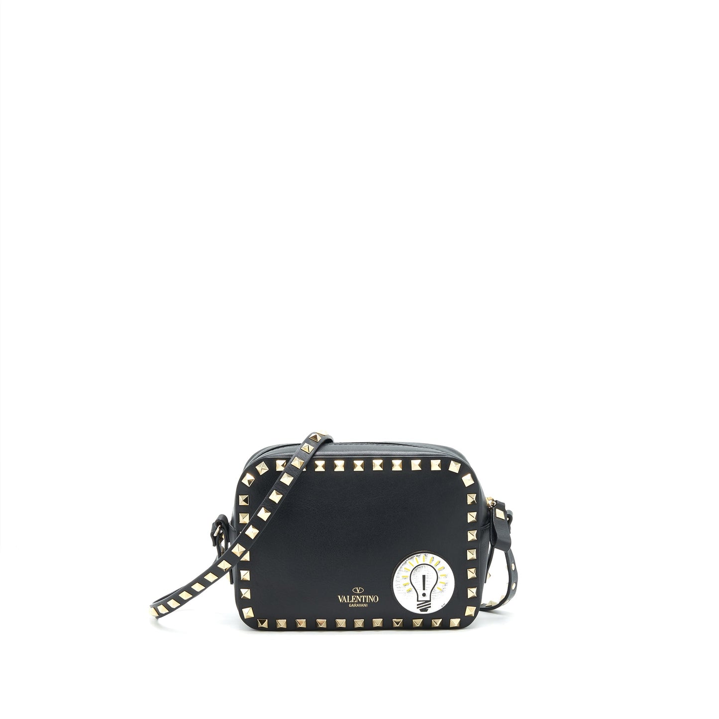 Valentino Rockstud Crossbody Camera Purse Black