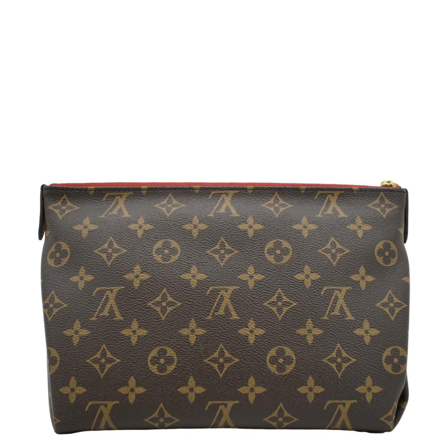 LOUIS VUITTON Pallas Beauty Case Monogram Canvas Pouch Cherry Red