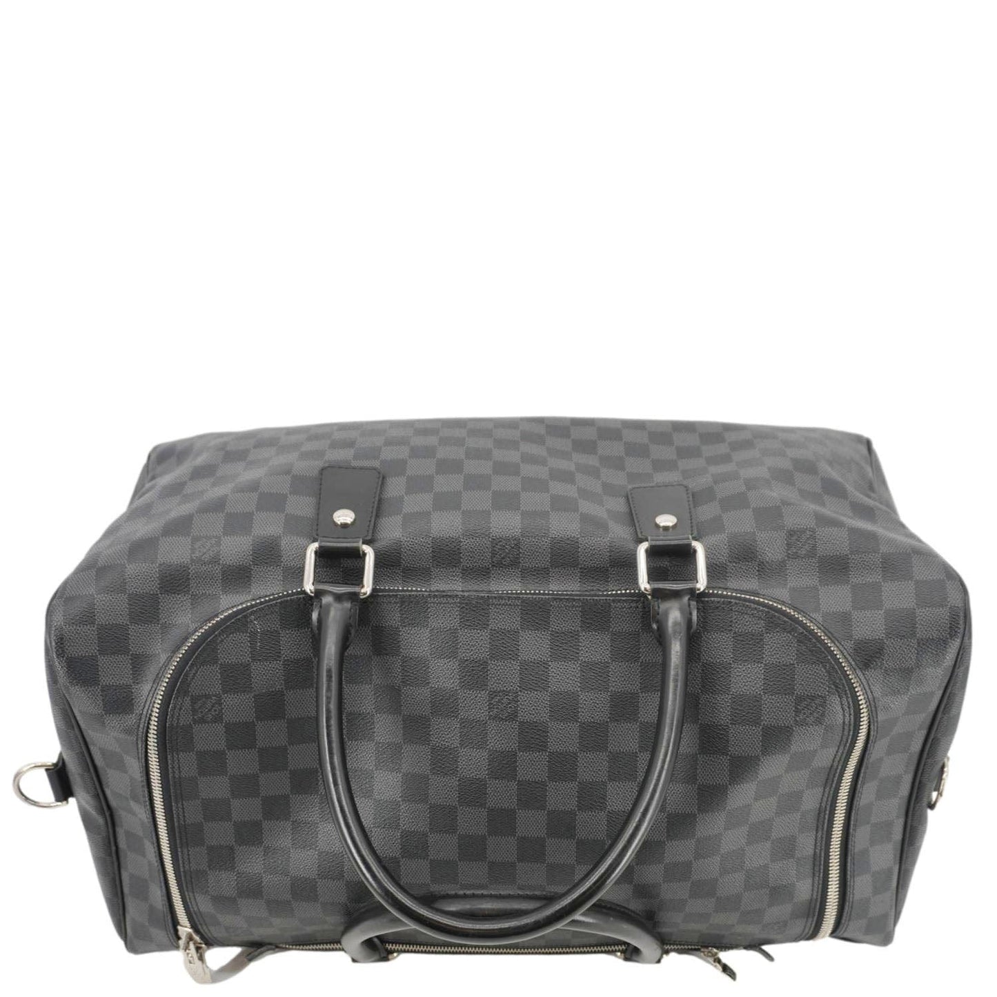 LOUIS VUITTON Roadster Damier Graphite Travel Bag Black