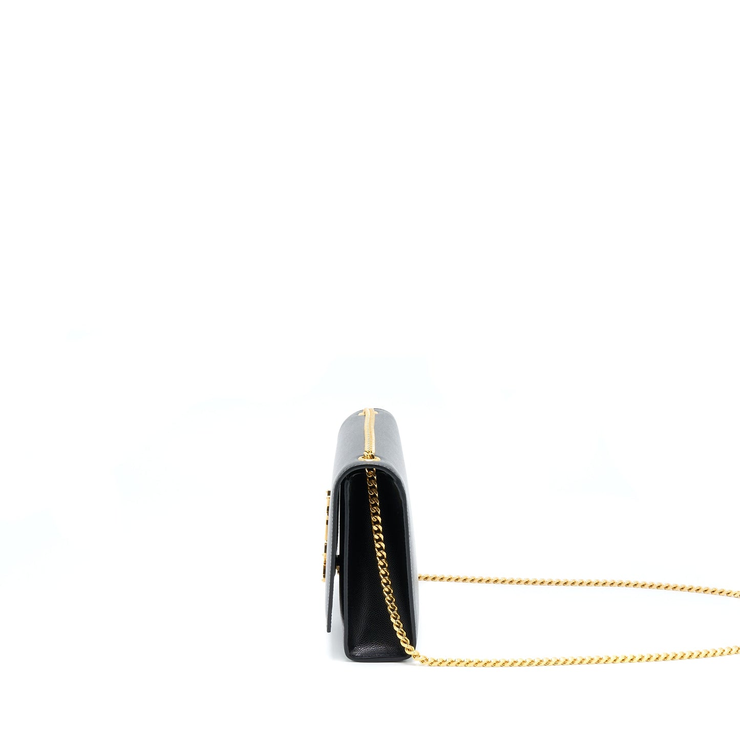 Saint Laurent/ Medium Kate Purse Grained Calfskin Black